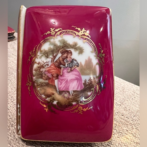 limoges france Jewelry - Vintage Limoges France Fragonard trinket box